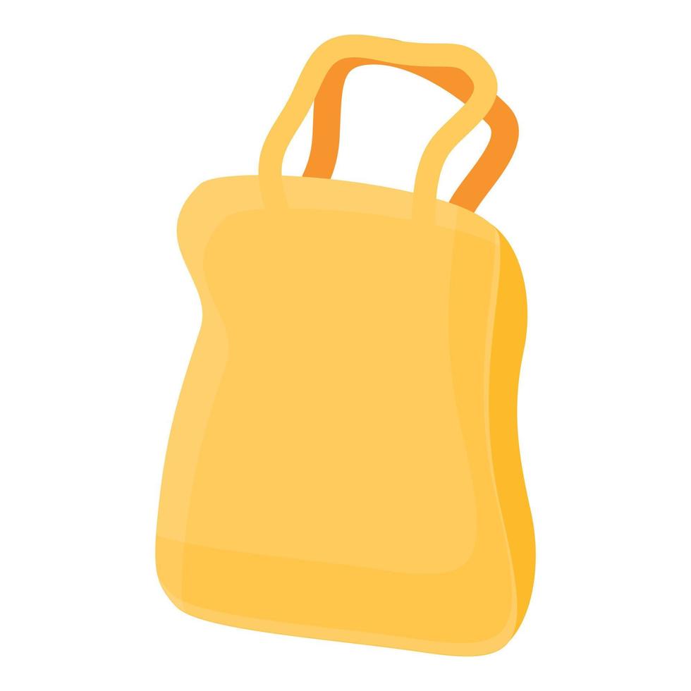 icono de bolsa de basura, estilo de dibujos animados vector