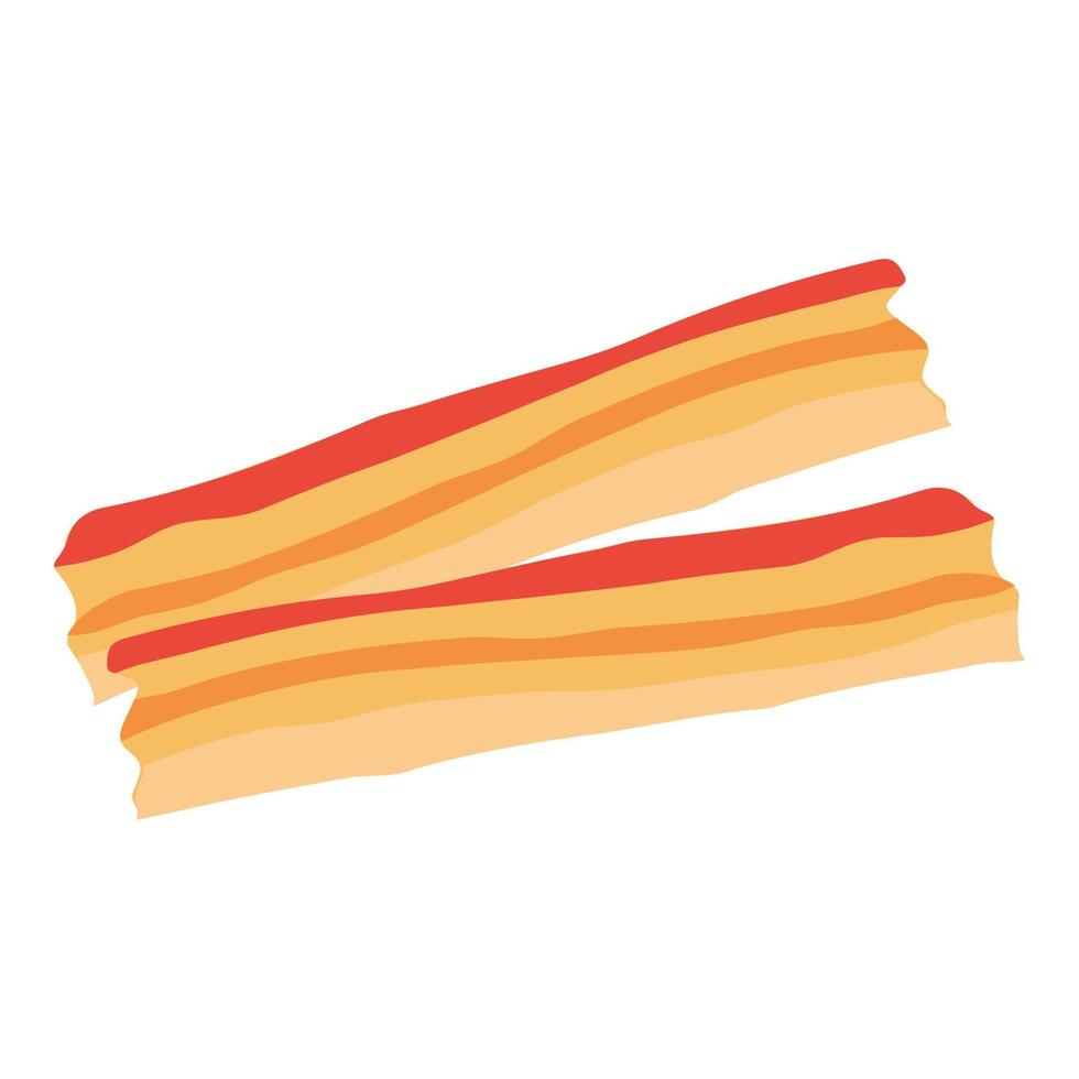 Burger bacon sticks icon cartoon vector. Cheese bun vector