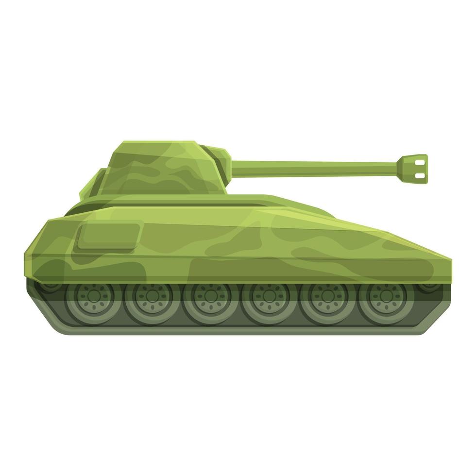 vector de dibujos animados de icono de armadura de tanque de acero. vehículo ruso