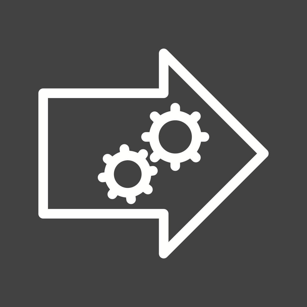 Practical Learning Line Inverted Icon vector