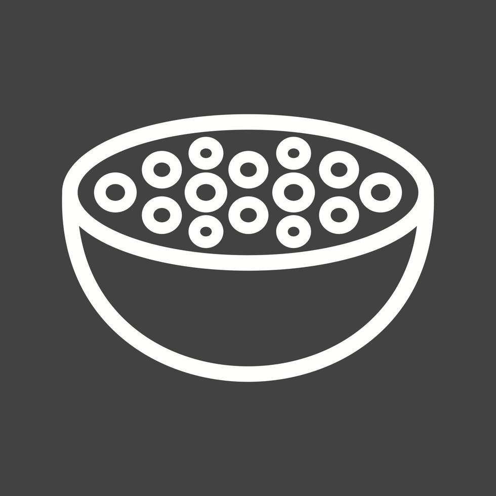 Food Line Inverted Icon vector