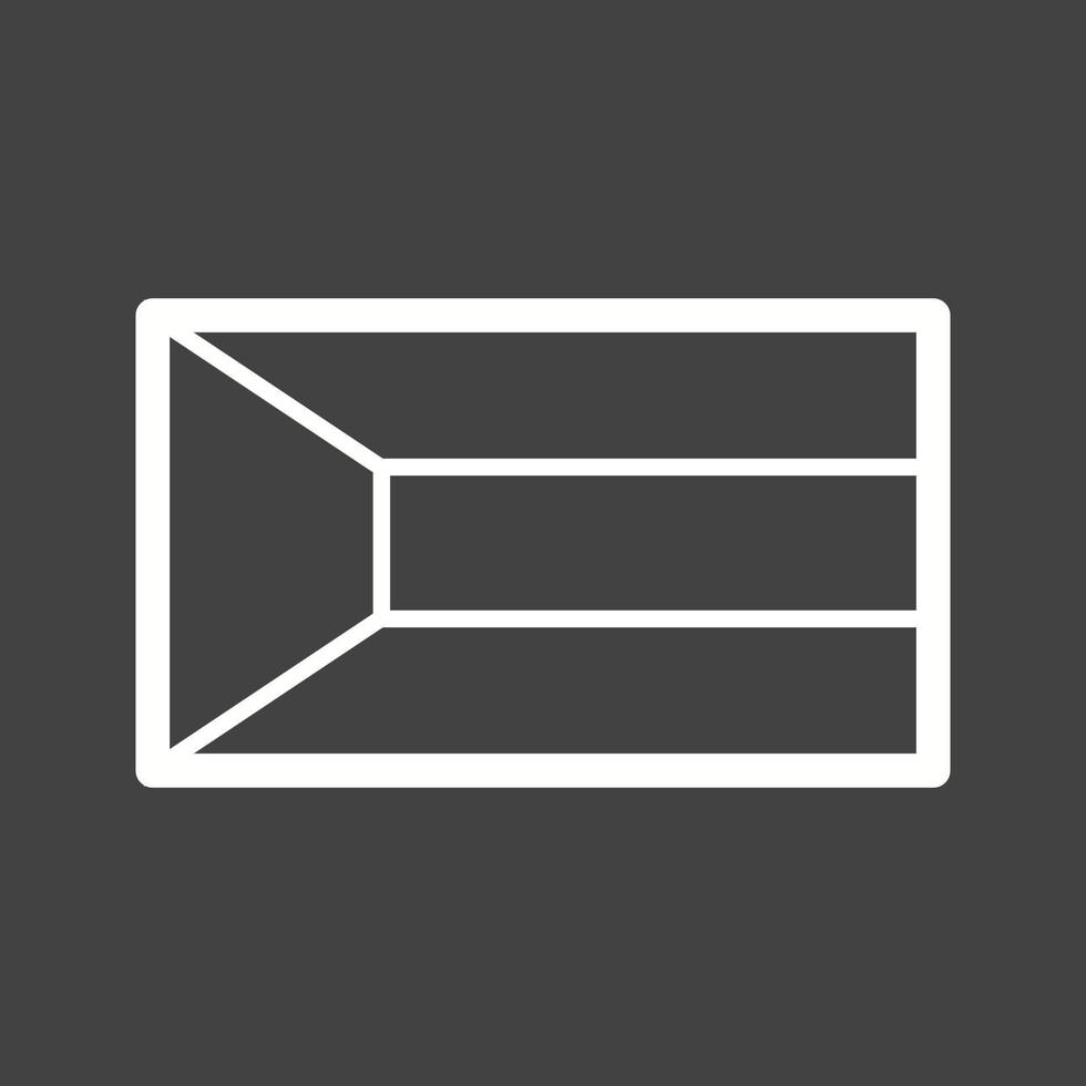 Kuwait Line Inverted Icon vector