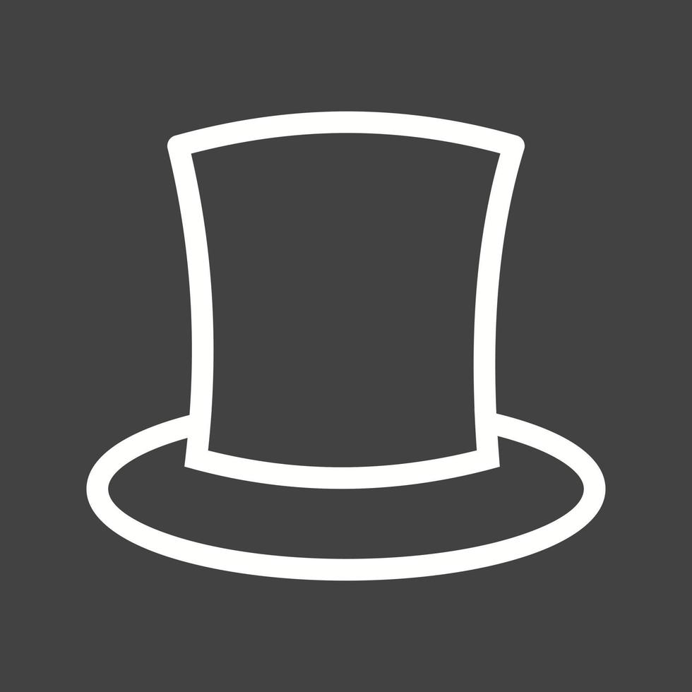 Magician Line Inverted Icon vector