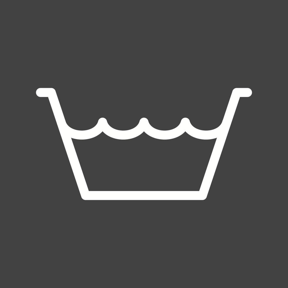 Water in Container Line Inverted Icon vector