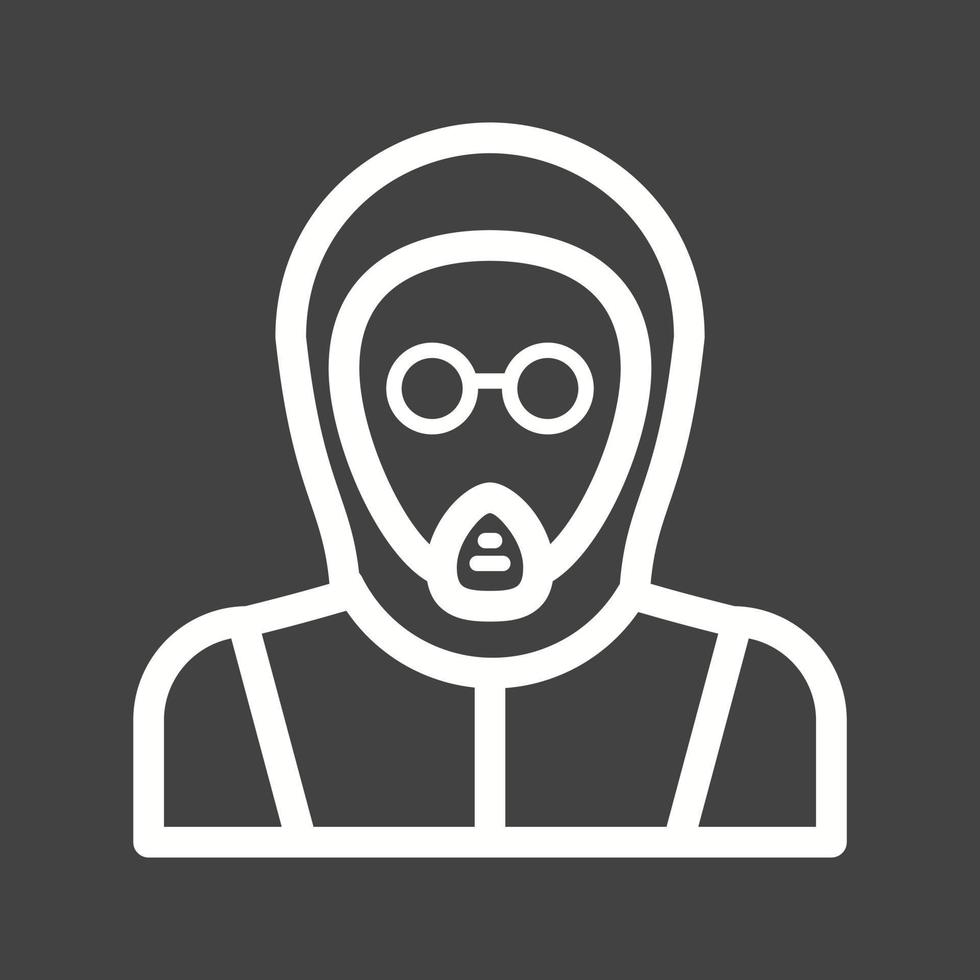 Tester Line Inverted Icon vector