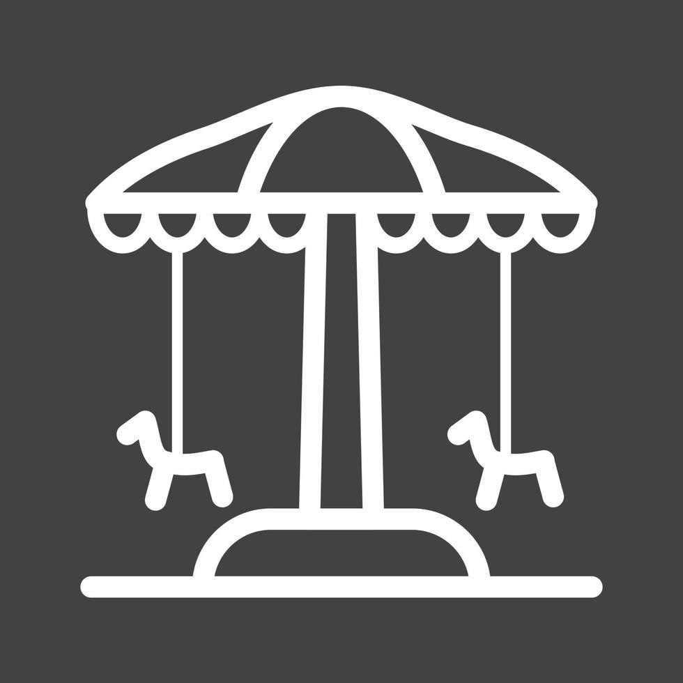 Amusement Park Line Inverted Icon vector