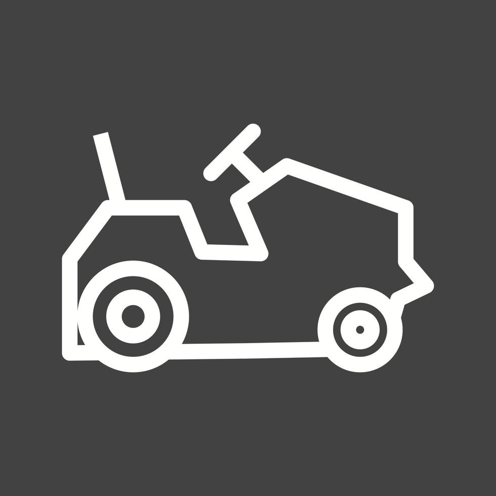 Farm Vehicles Line Inverted Icon vector