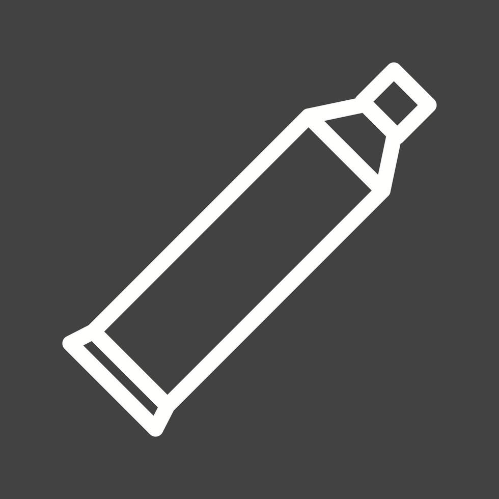 Toothpaste Line Inverted Icon vector