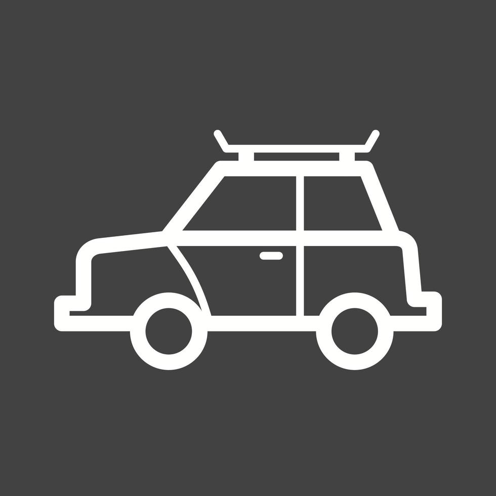 Car Line Inverted Icon vector