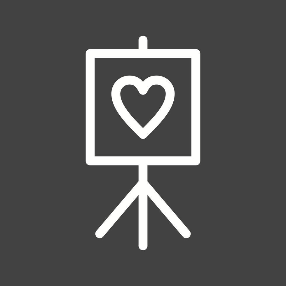 Art Line Inverted Icon vector