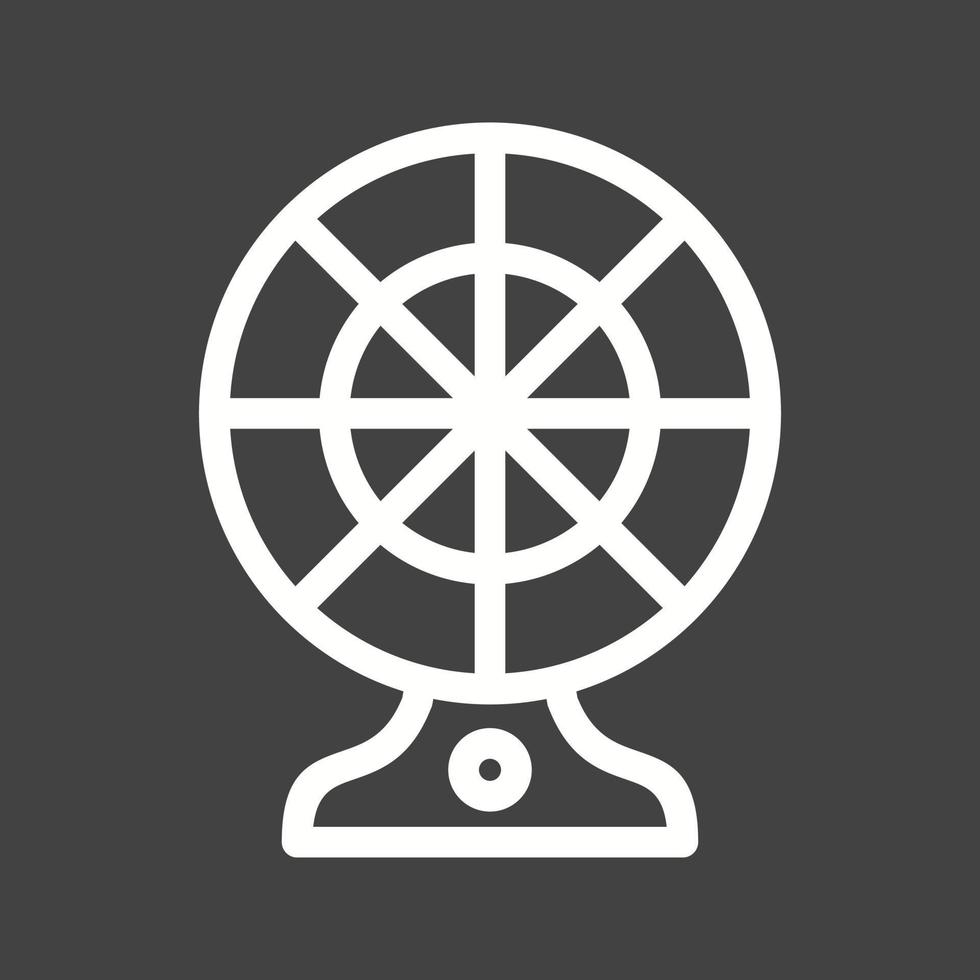 Electric Fan Line Inverted Icon vector