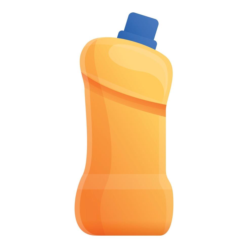 Bleach bottle icon, cartoon style vector