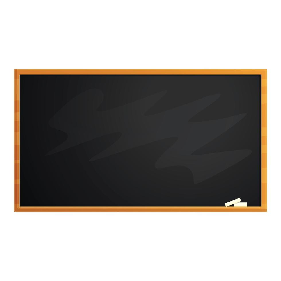 Empty chalkboard icon, cartoon style vector