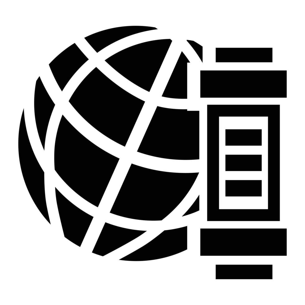 Global energy icon, simple style vector