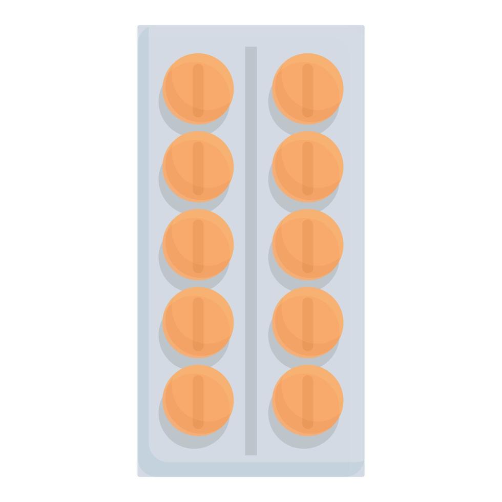 Vitamin pill blister icon cartoon vector. Sport dope vector