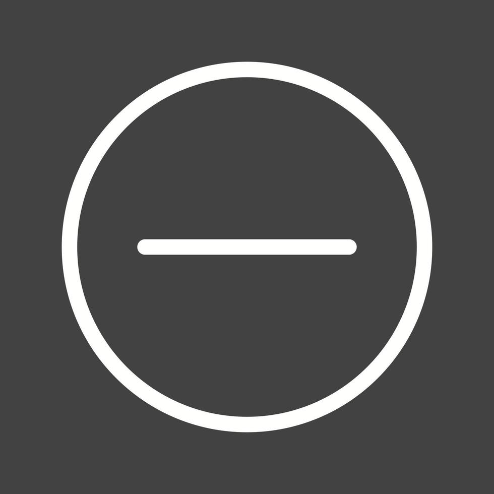 Entry Prohibited Line Inverted Icon vector
