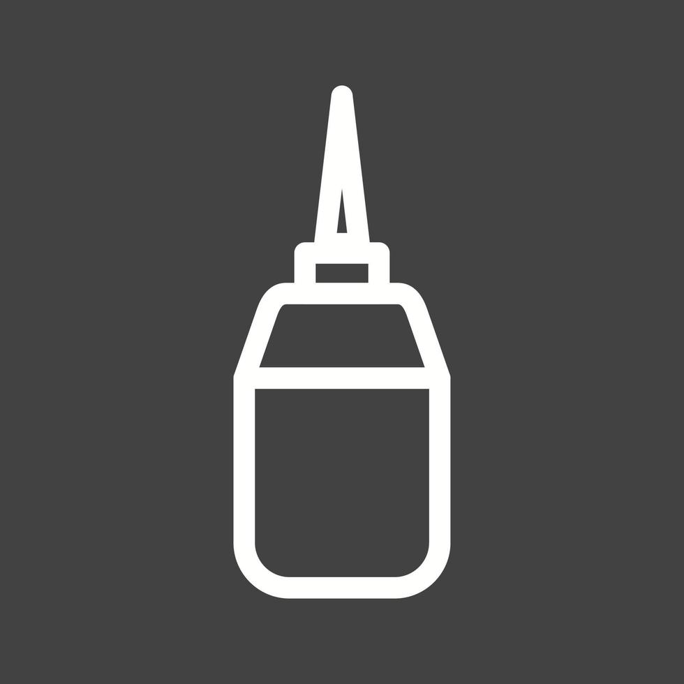Sewing Oil Line Inverted Icon vector