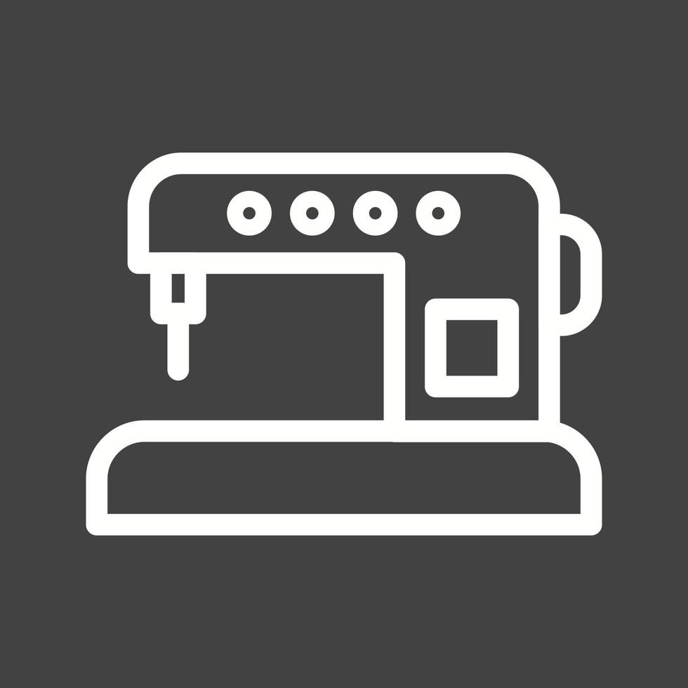 Automatic Machine Line Inverted Icon vector