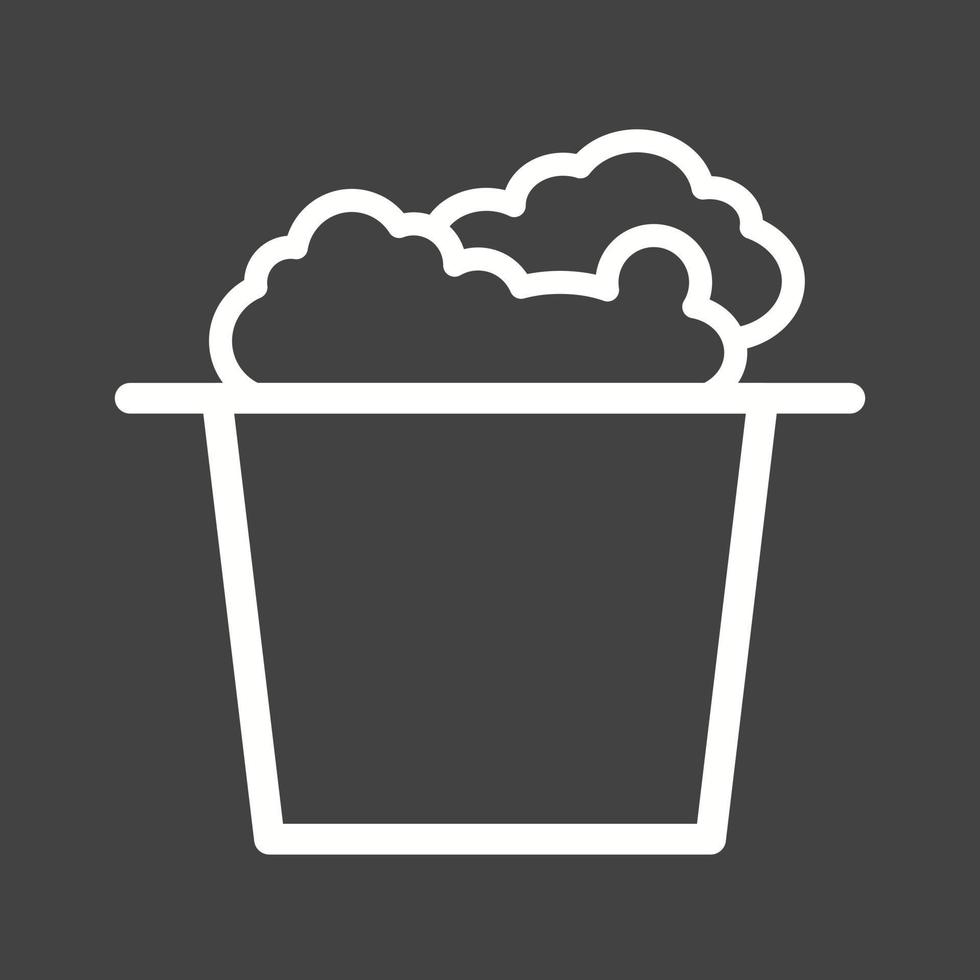 Popcorn Line Inverted Icon vector