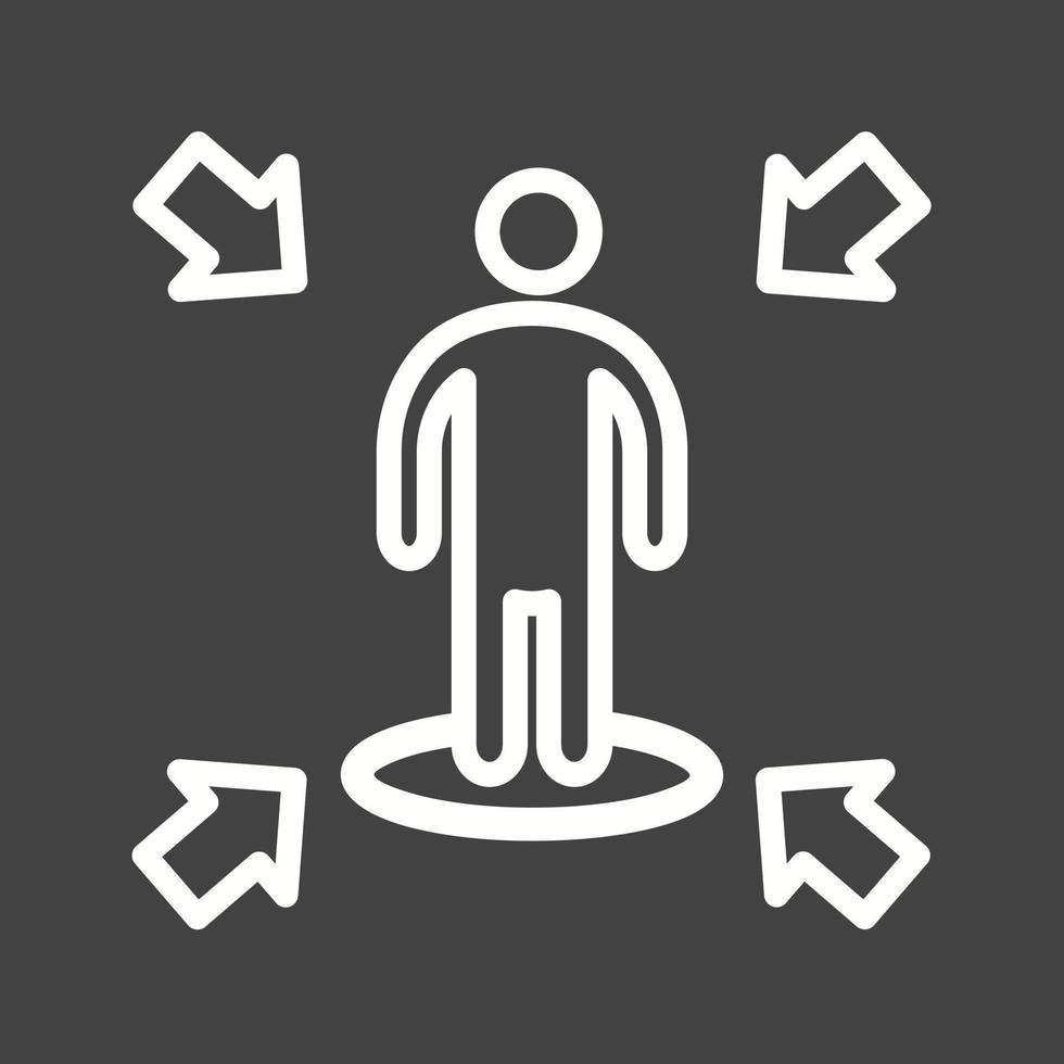 Influencing Skills Line Inverted Icon vector