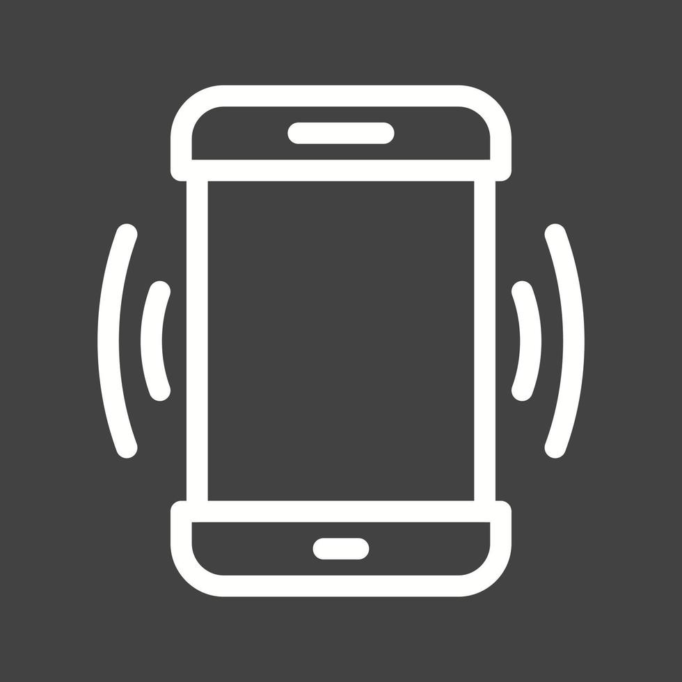 Vibration Line Inverted Icon vector