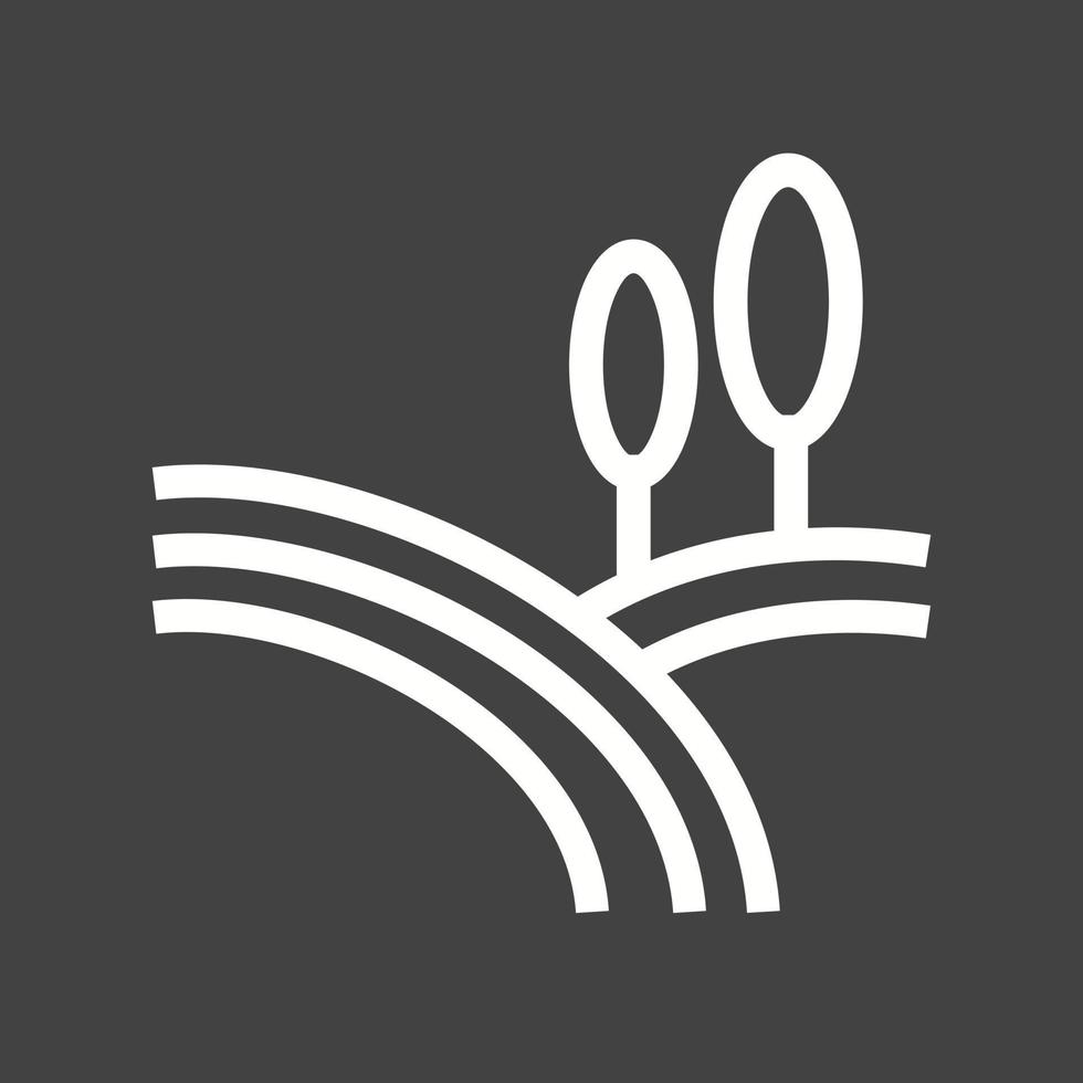 Farms Line Inverted Icon vector