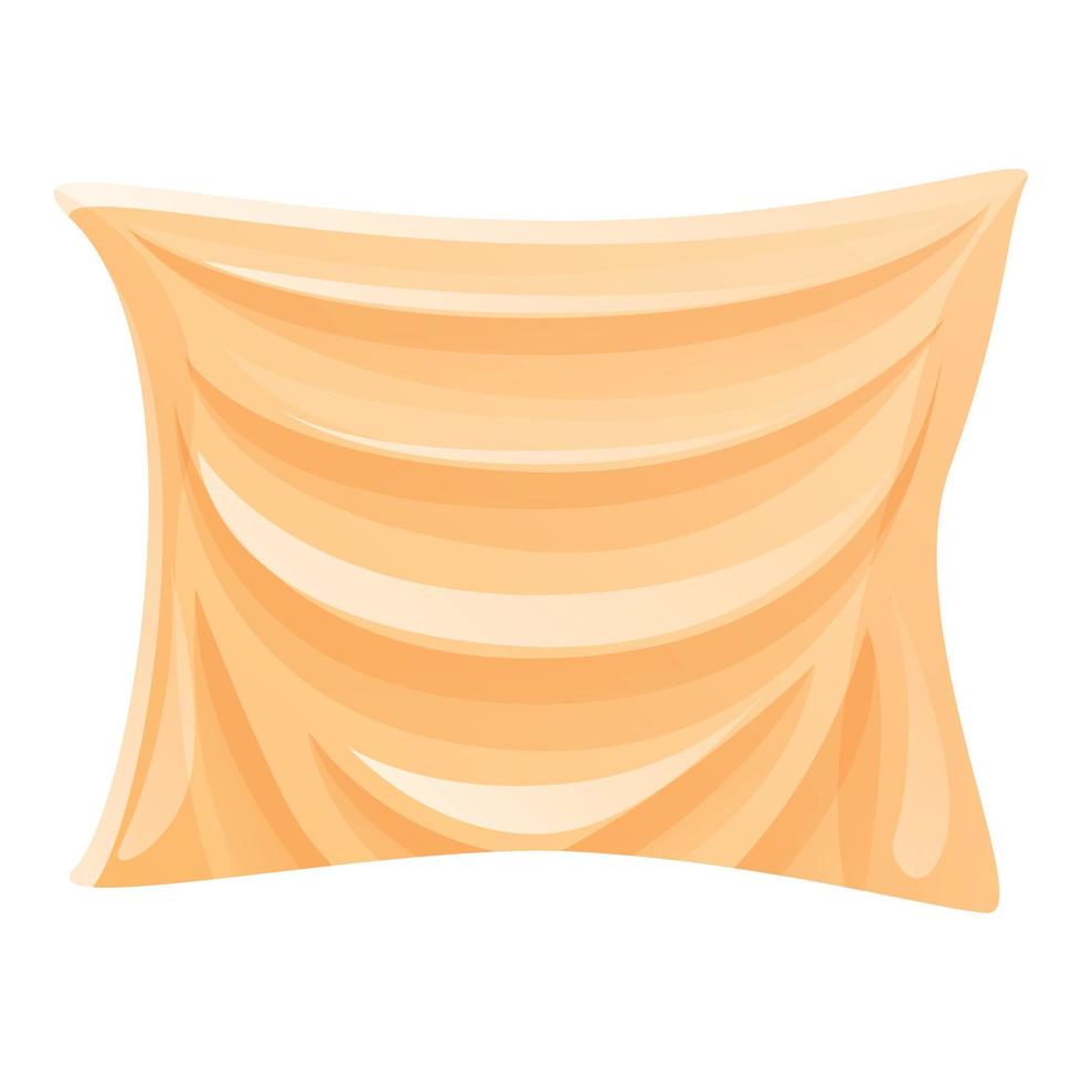 Textile canvas icon, cartoon style vector