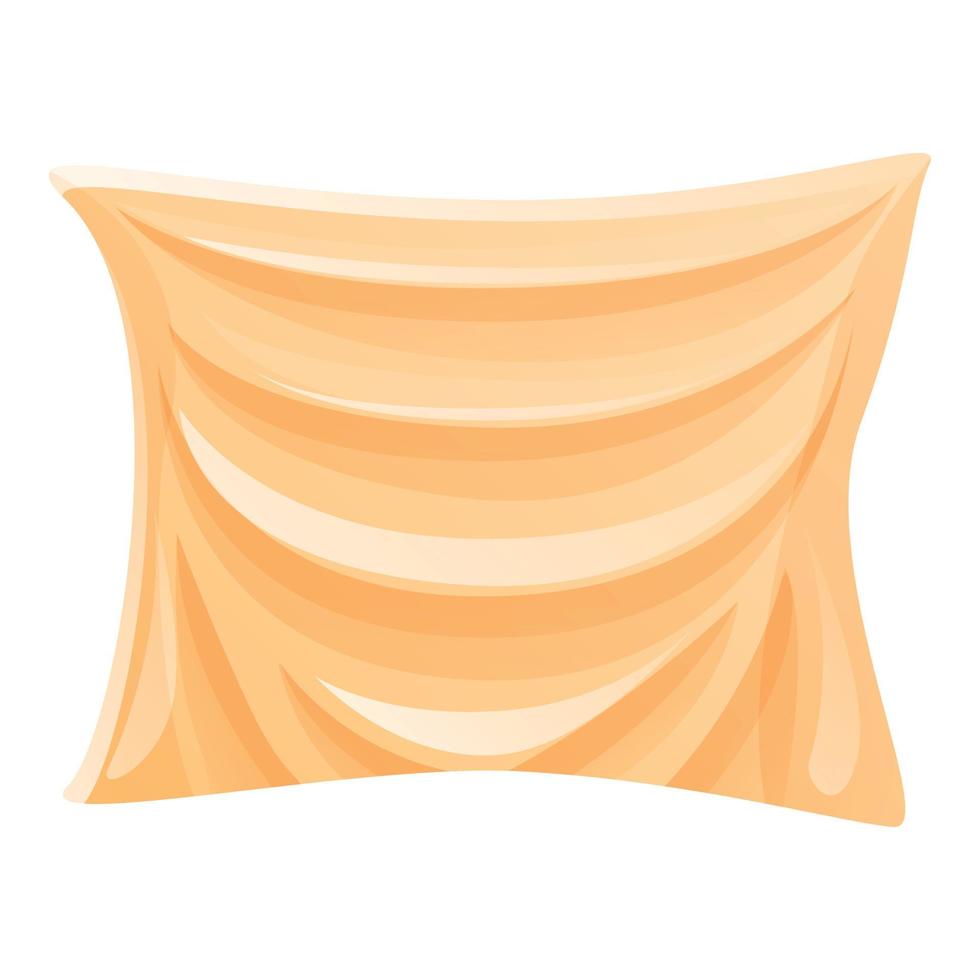 Textile canvas icon, cartoon style vector