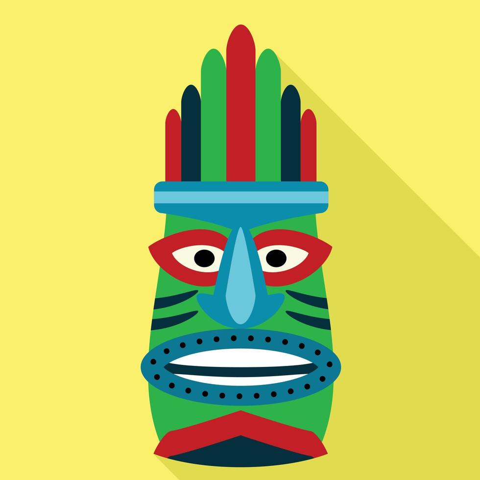 Indian idol icon, flat style vector