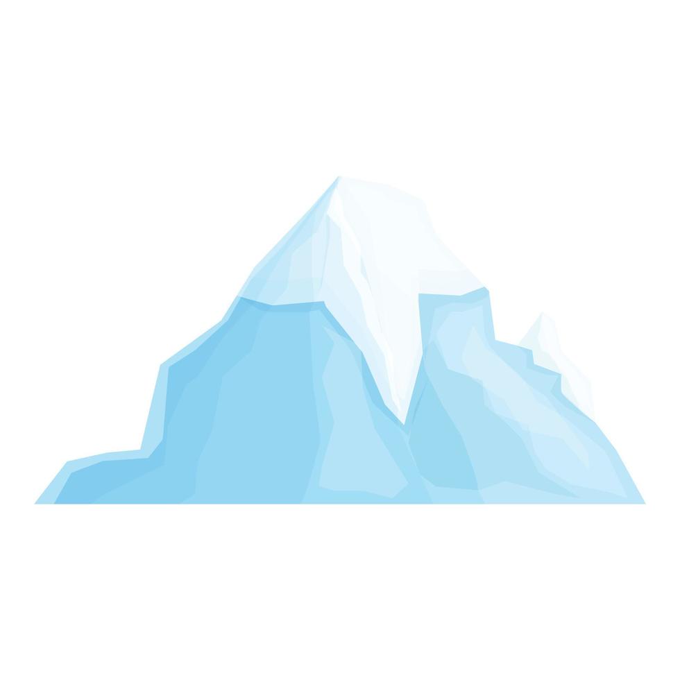 vector de dibujos animados de icono de iceberg antártico. hielo Artico
