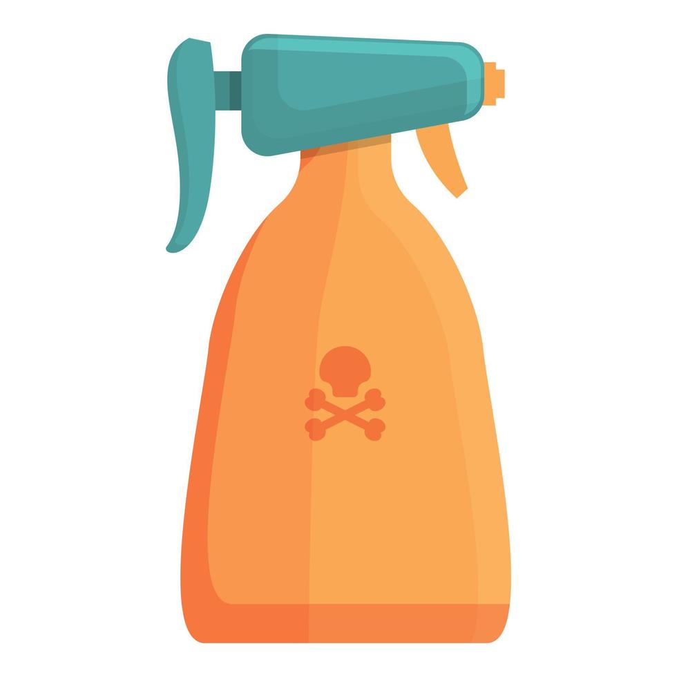 Chemical control spray icon cartoon vector. Pest insect vector