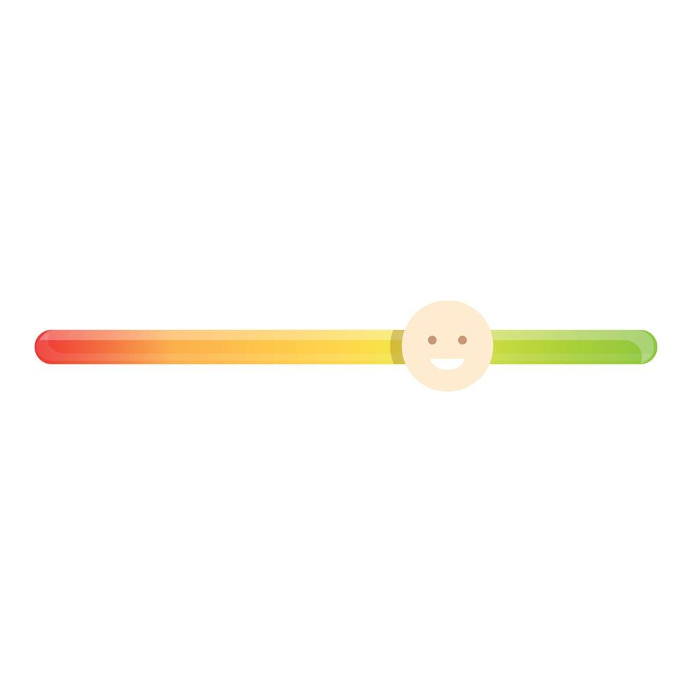 Satisfaction bar icon cartoon vector. Client feedback vector