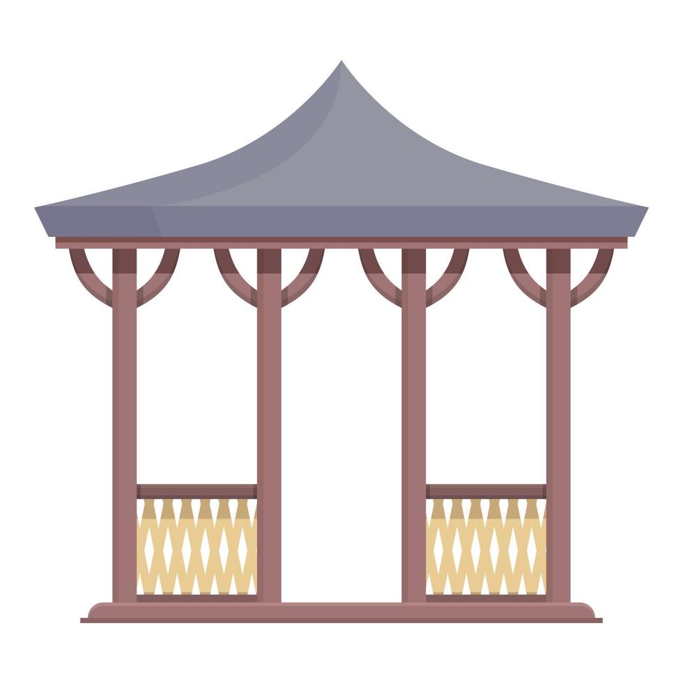 vector de dibujos animados de icono de pérgola de jardín. casa de bodas