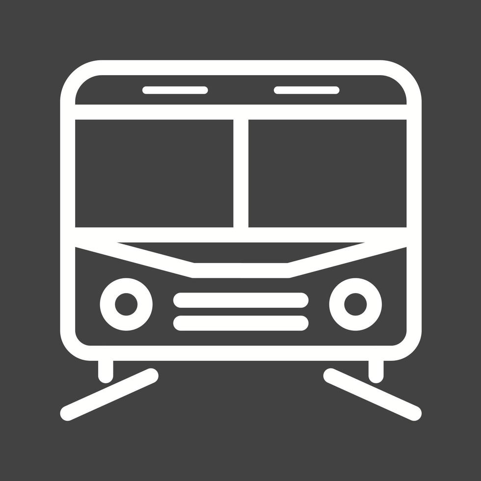Subway Line Inverted Icon vector