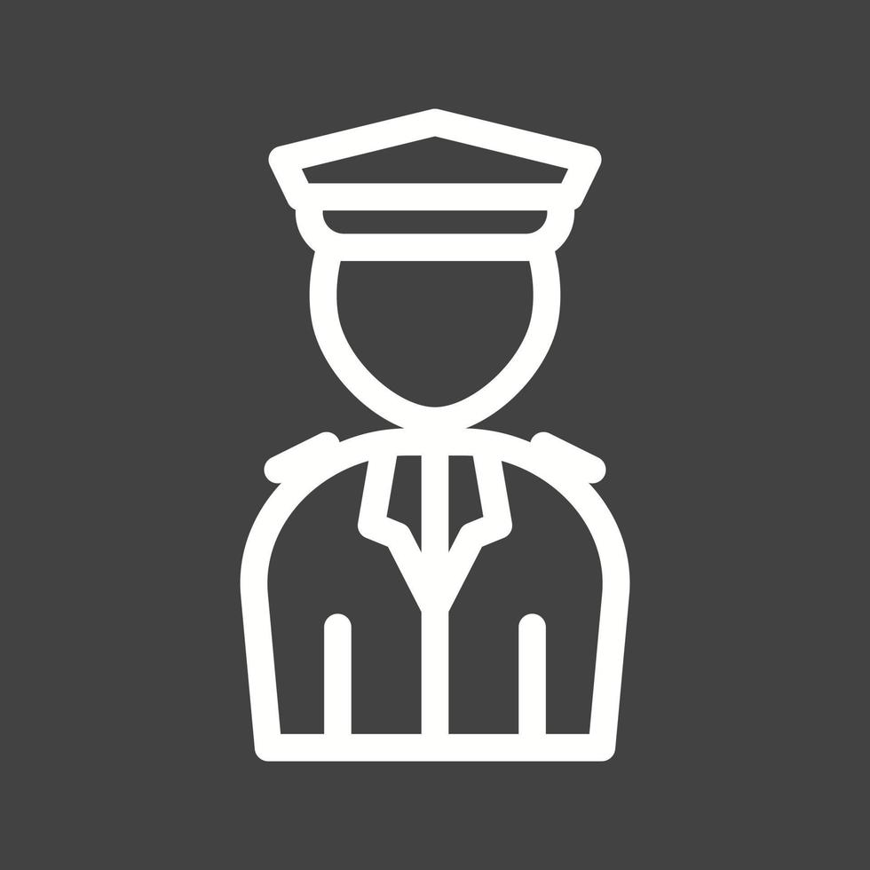 Airport Security Line Inverted Icon vector