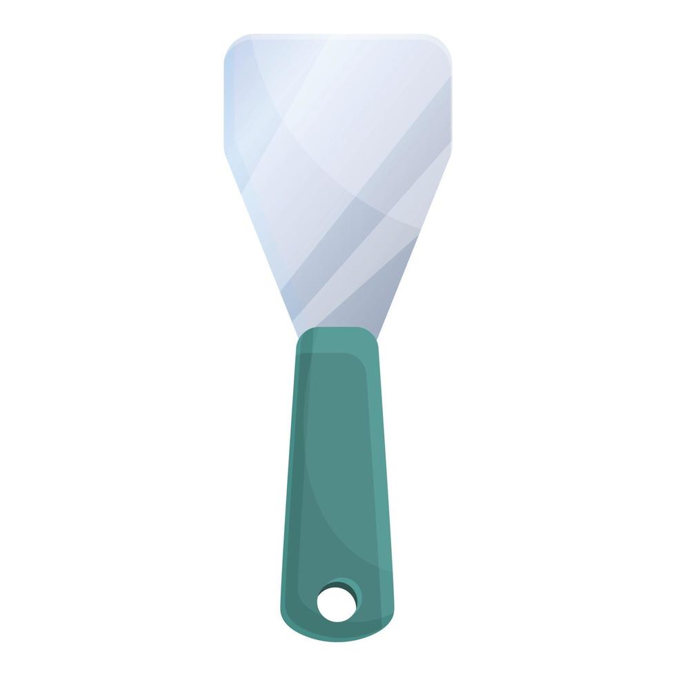 Home putty knife icon, cartoon style vector