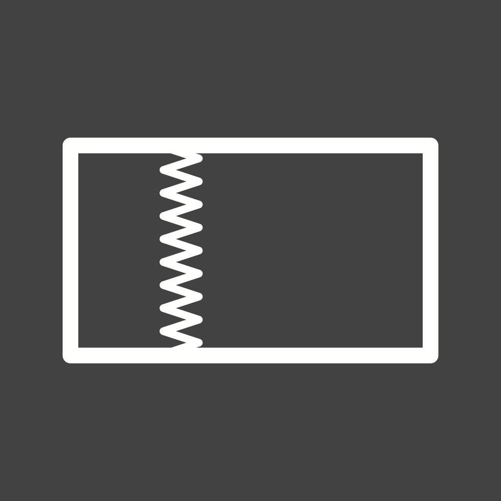 Qatar Line Inverted Icon vector