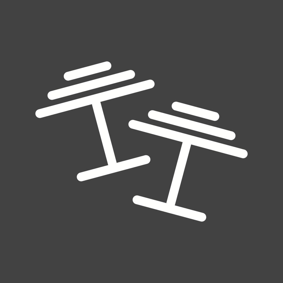 Cuff Links Line Inverted Icon vector