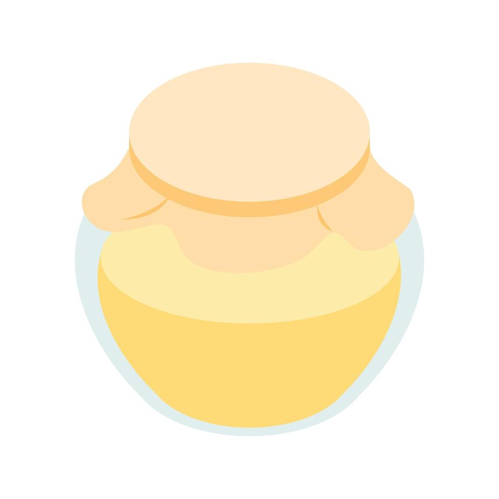 Honey bank isometric 3d icon vector