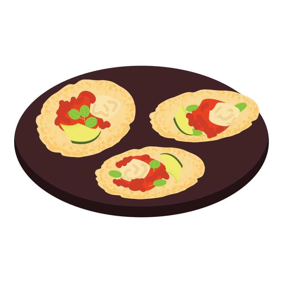 Mexican sandwich icon cartoon vector. Mexico spicy vector