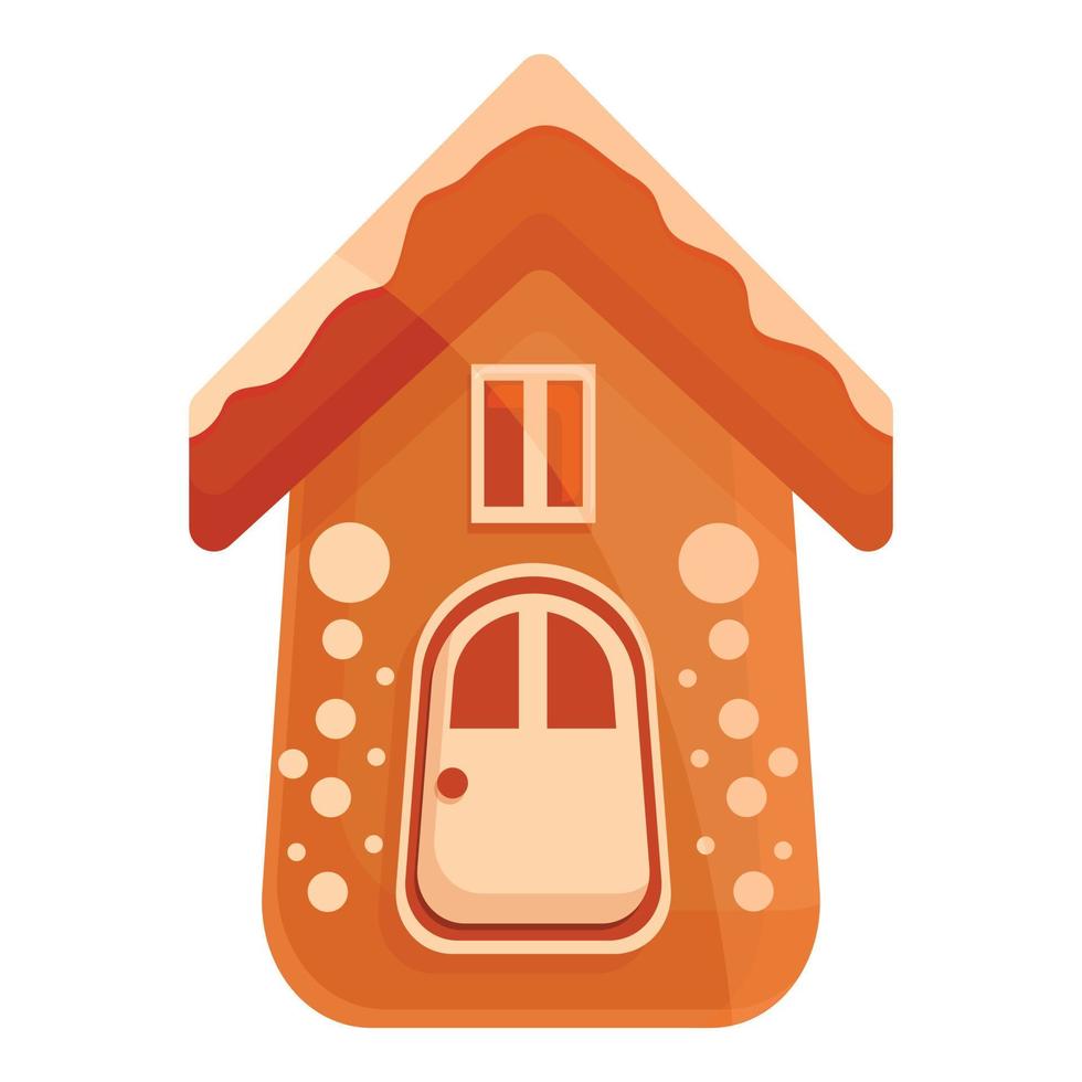 Bakery gingerbread icon, cartoon style vector