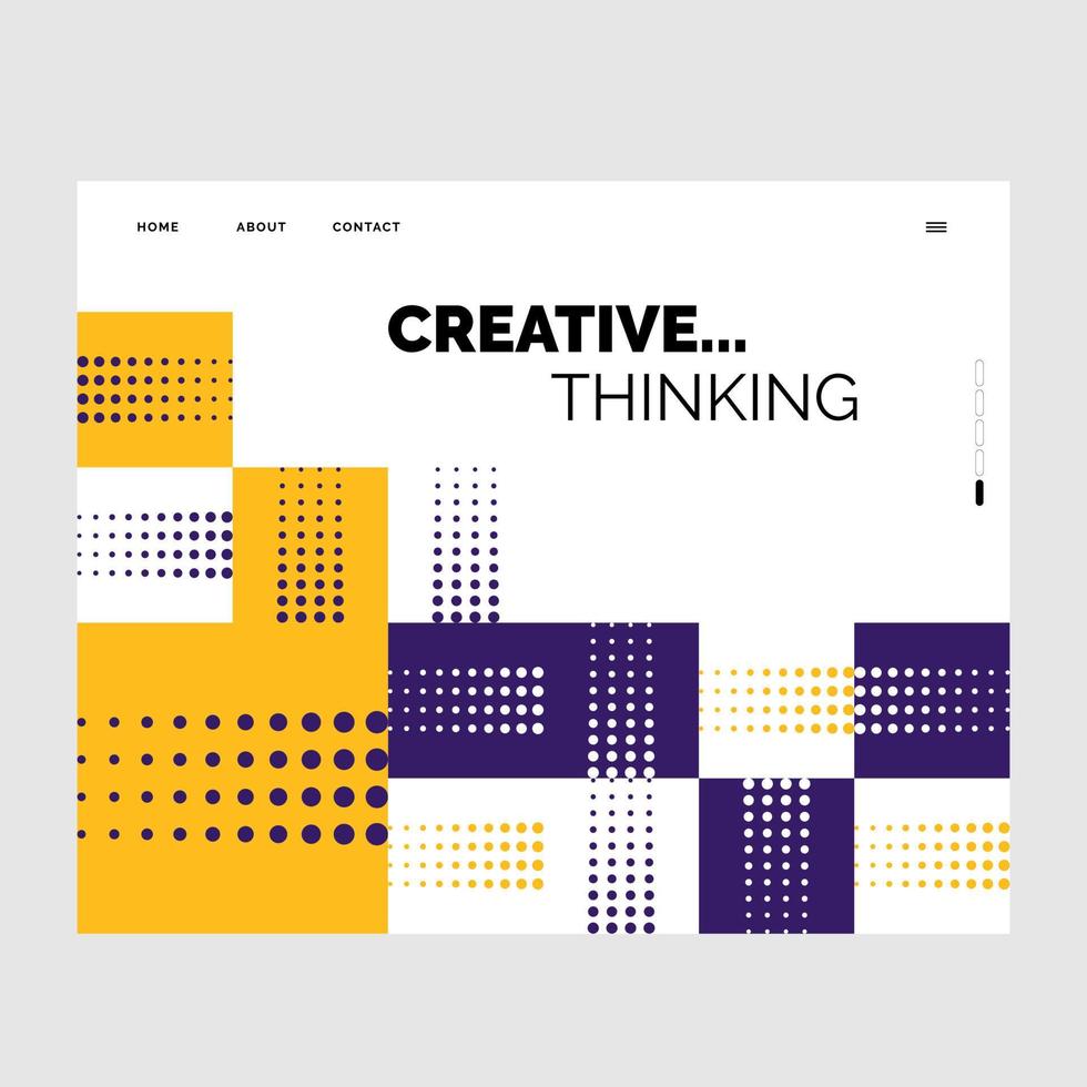 Website Geometric Design for Your Business vector