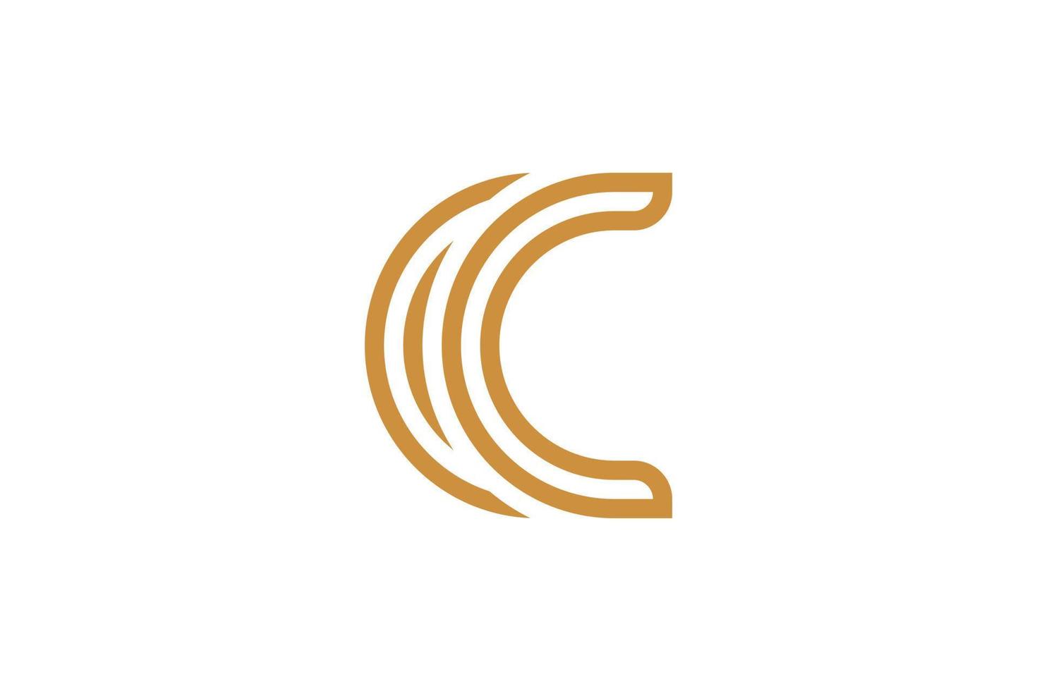 The Letter C Monoline Logo vector