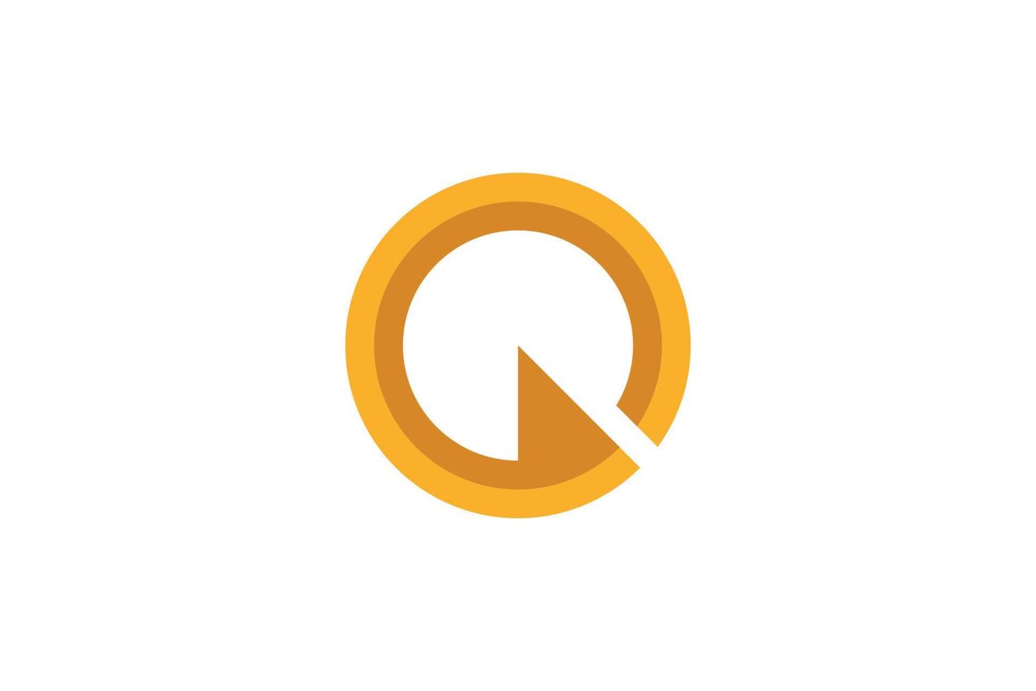 Initial Letter Q Modern vector