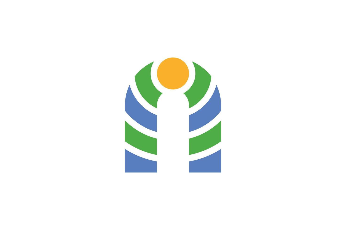 logotipo creativo de la letra n vector