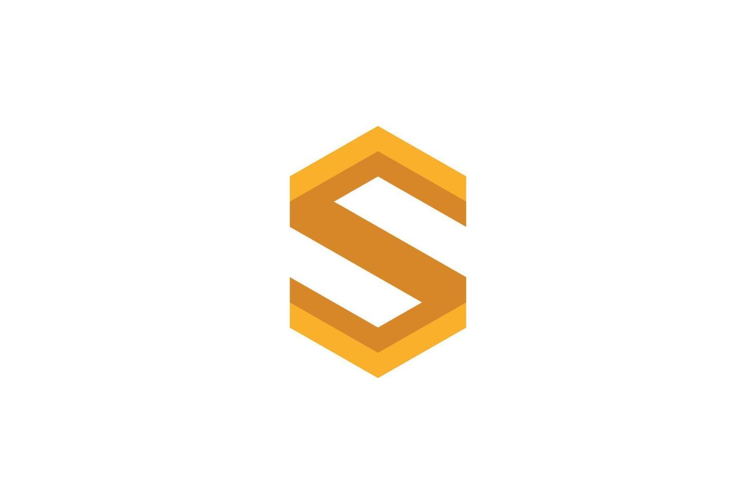 Flat S Logo vector