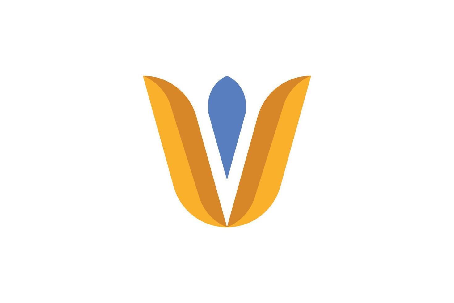 plantilla de logotipo de letra w vector