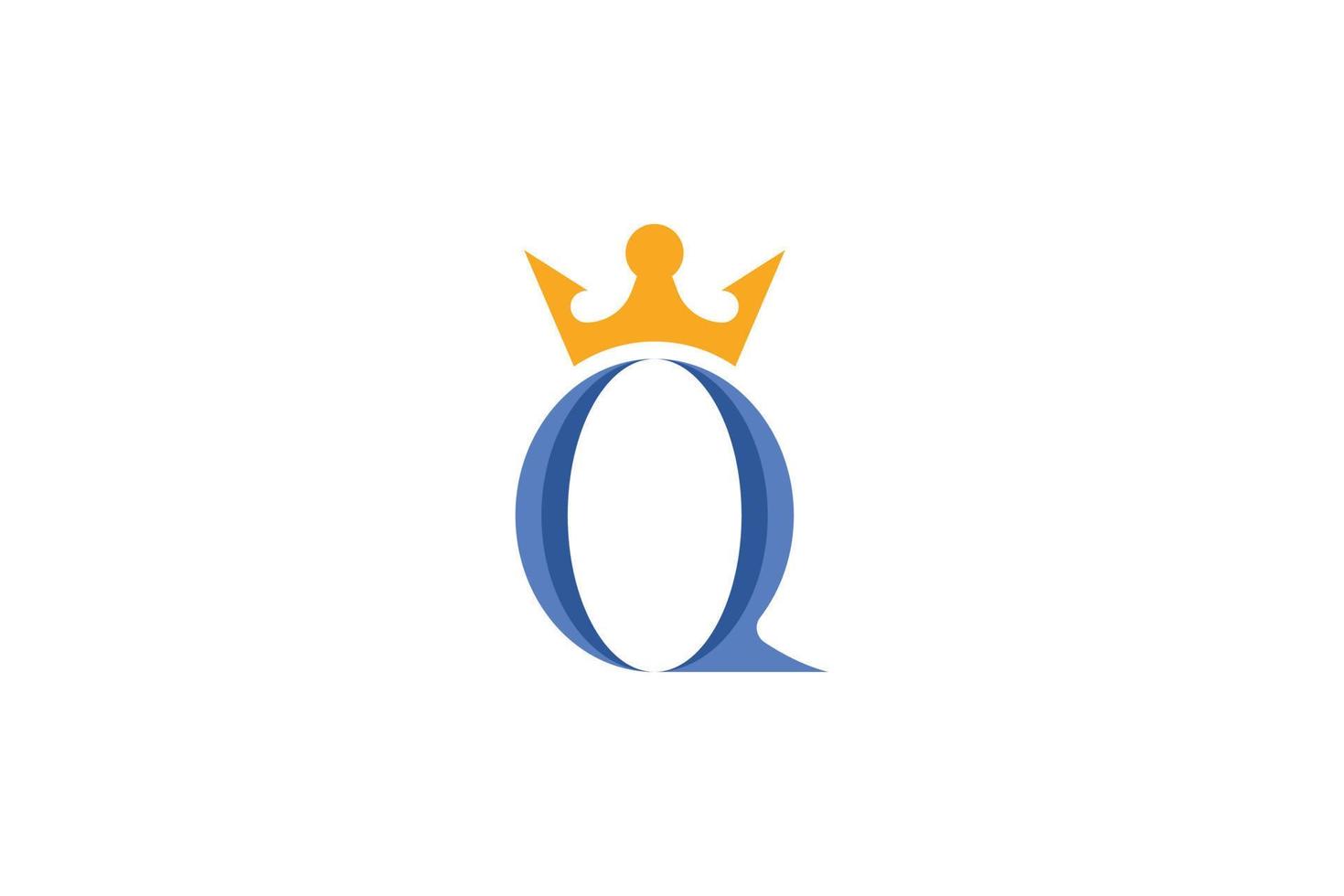 Initial Letter Q Modern vector