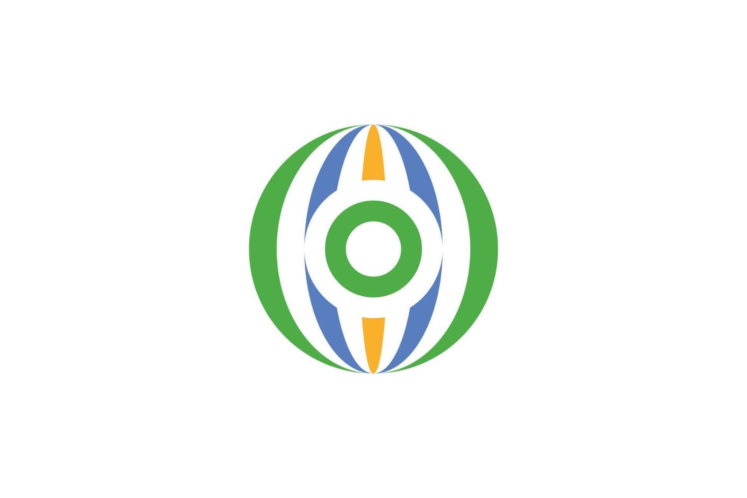 Letter O Colorful Logo vector
