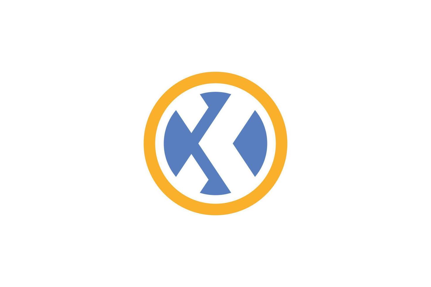 Flat Design Letter X Logo Template vector